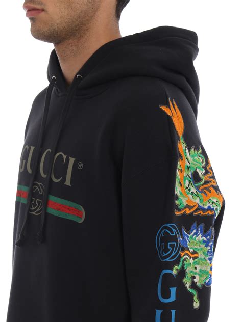 gucci hoodie dragon|gucci jersey sweatshirt.